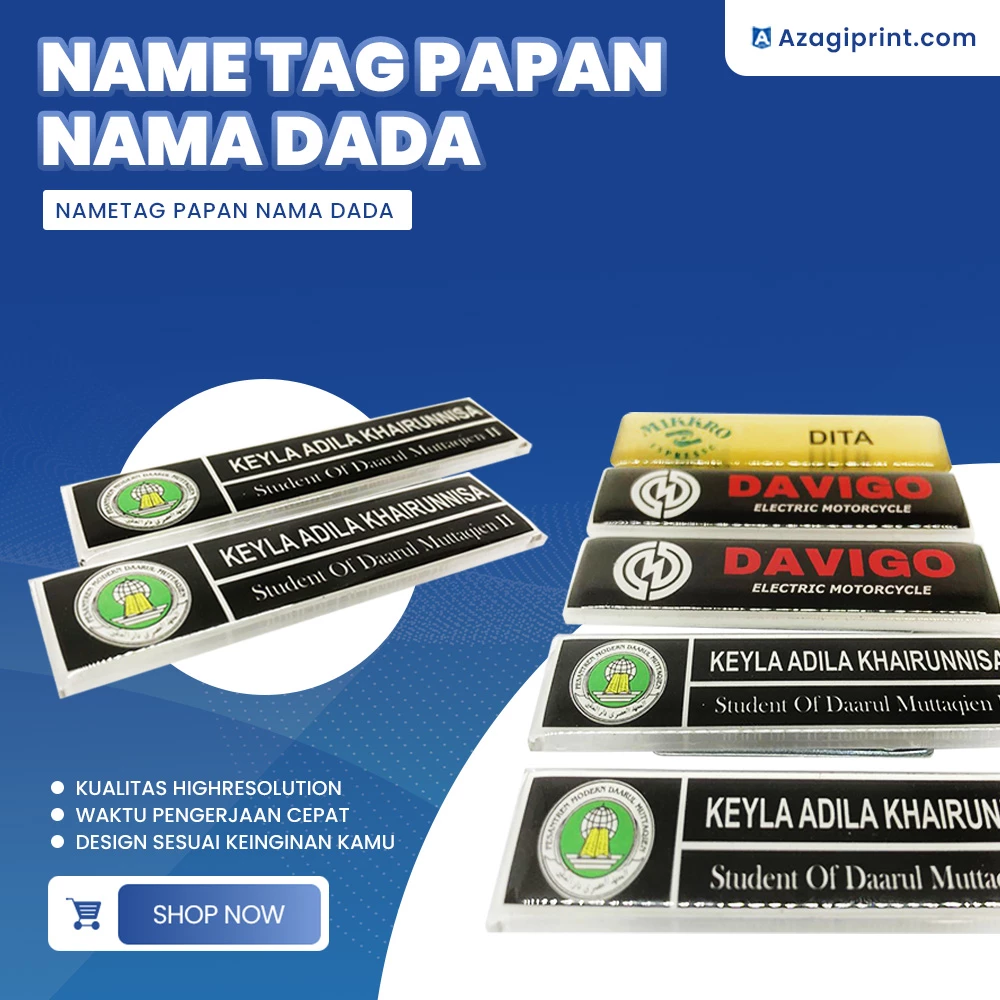 Nametag / Papan Nama Dada