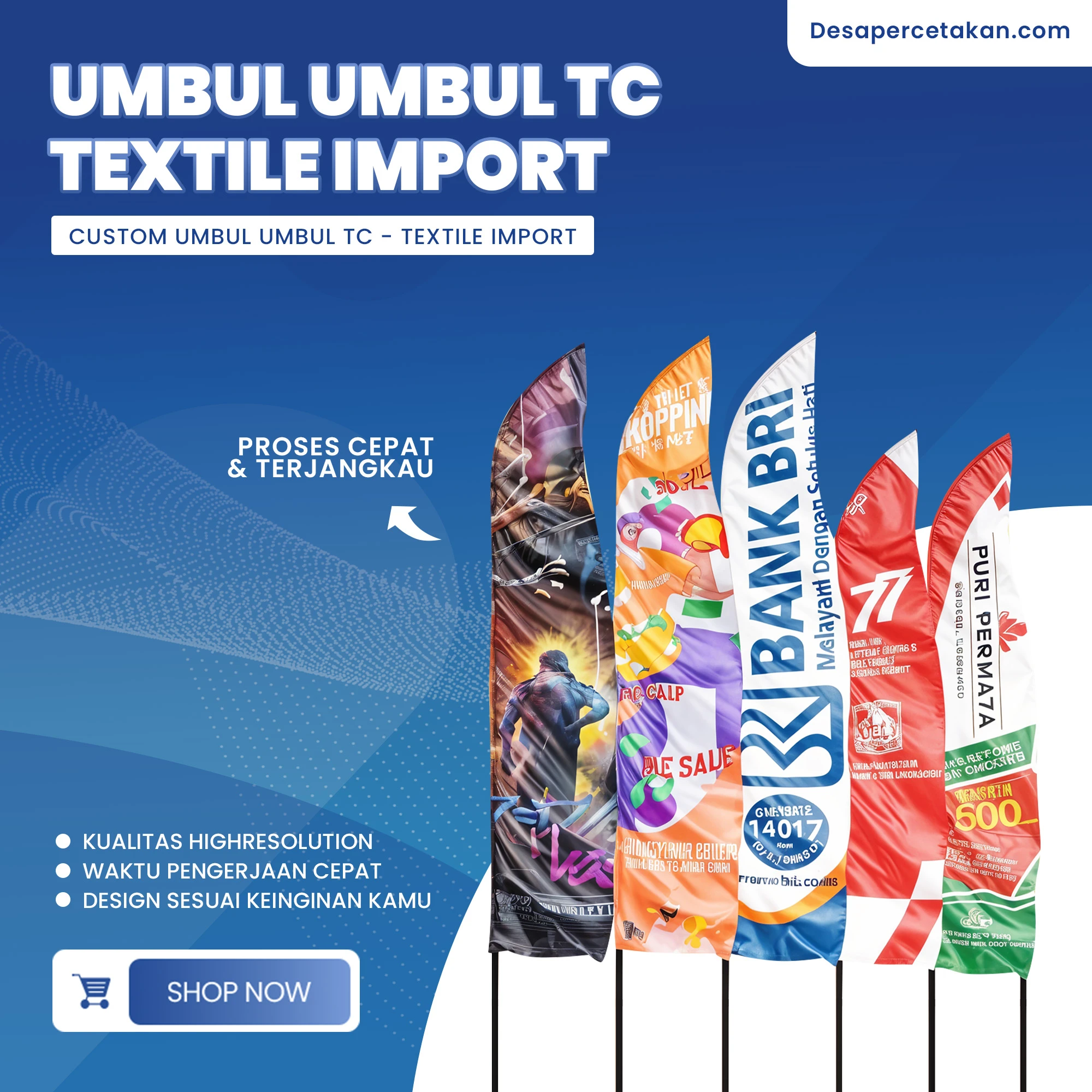 Custom Umbul Umbul Tc - textile Import