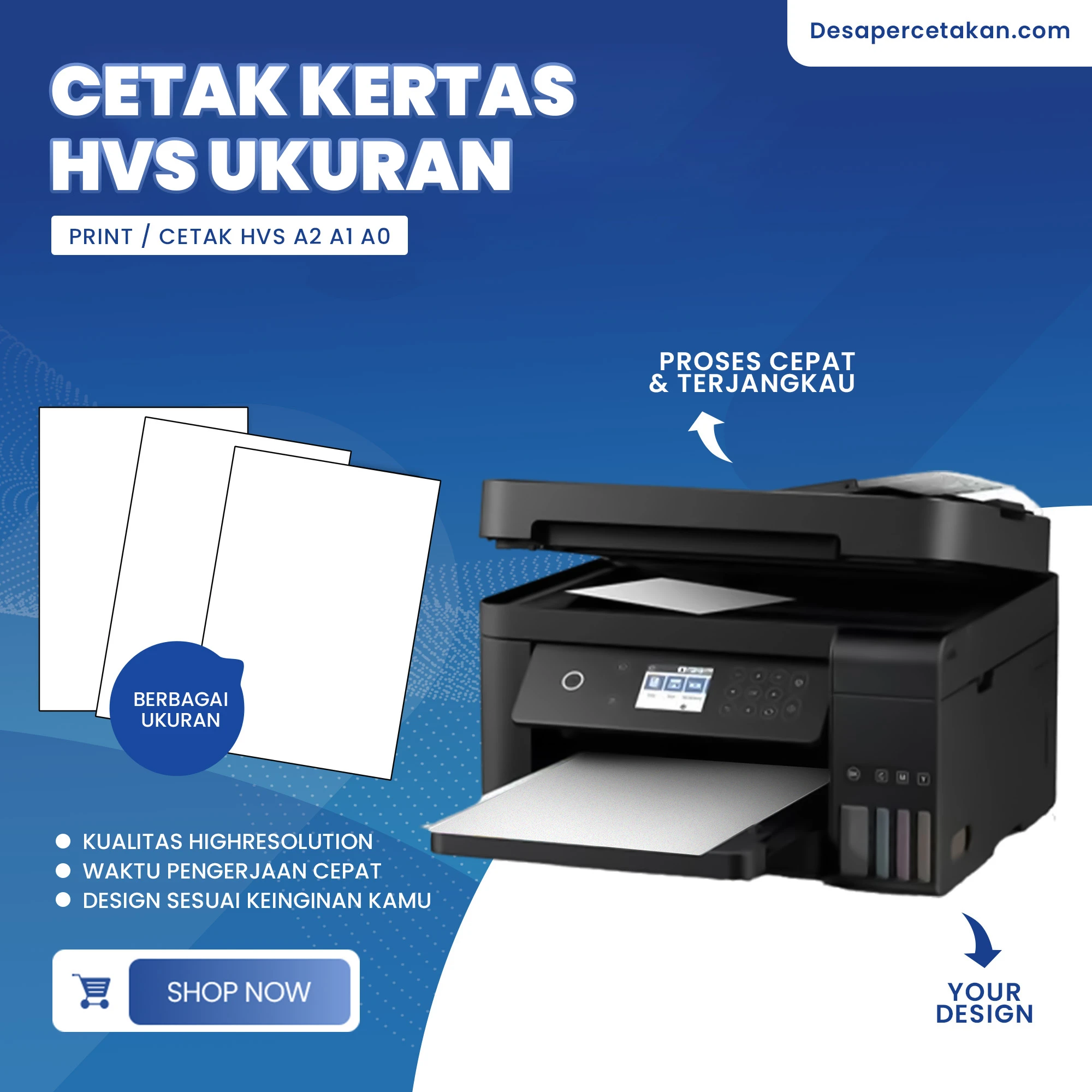 Print / Cetak HVS A2 A1 A0