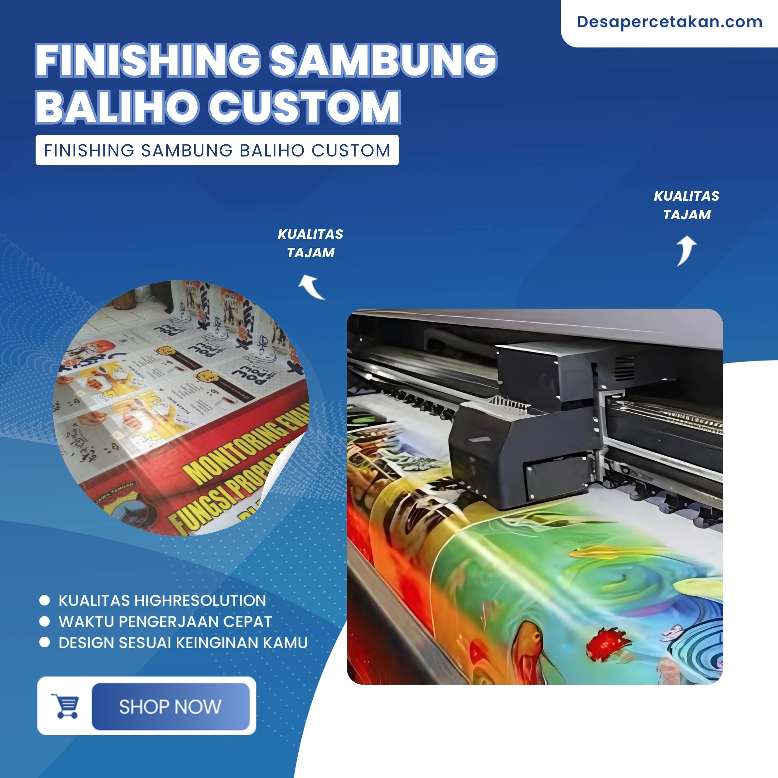 Finishing Sambung Custom Baliho Lebih Dari 3m