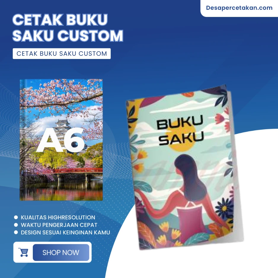 Cetak Buku Saku Uk A6