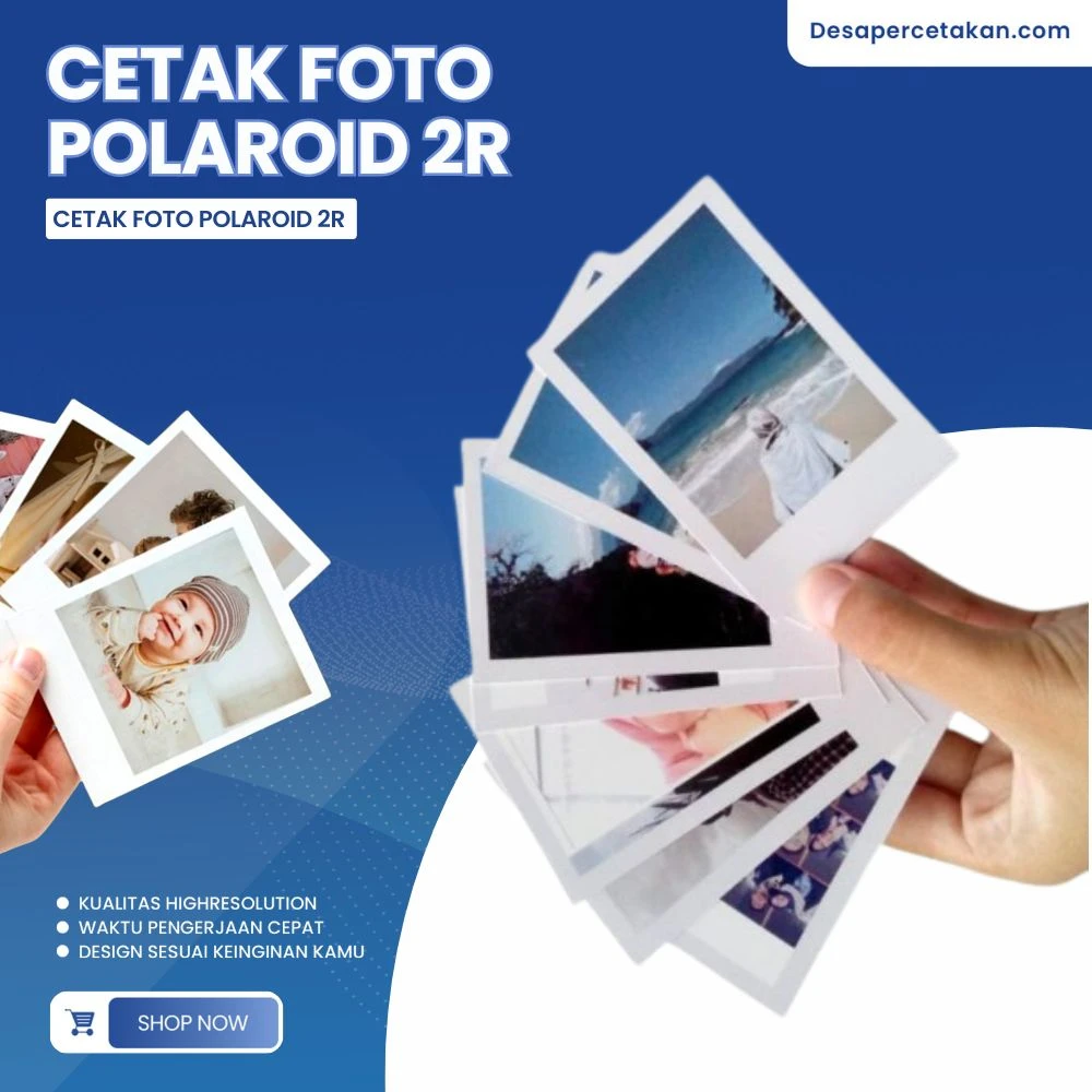 Cetak Foto Polaroid Kilat 2R Paketan isi 40 Pcs Rp 14.999 | Tanpa Minimal Order