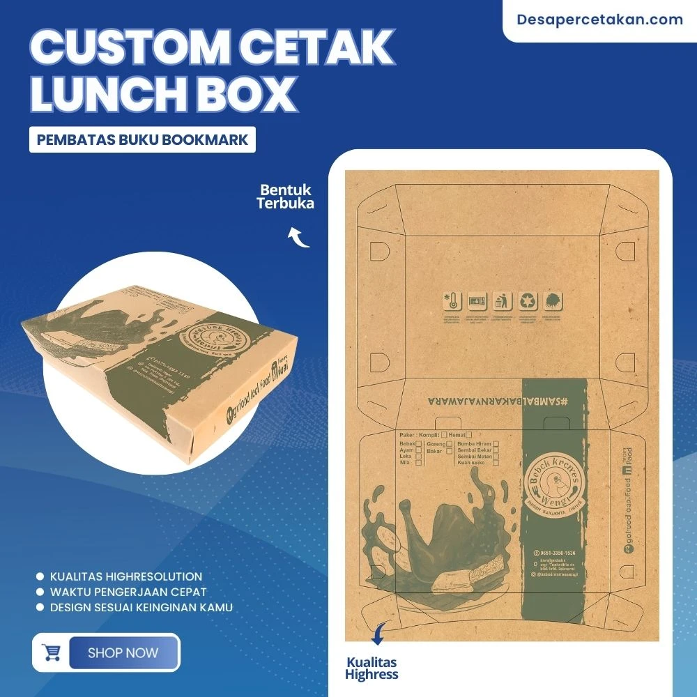 Custom Cetak Lunch Box