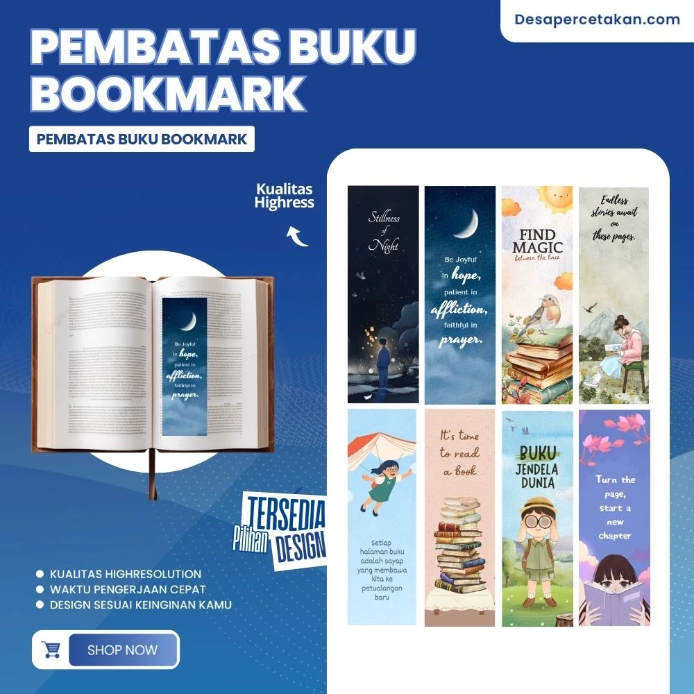 Pembatas Buku Custom