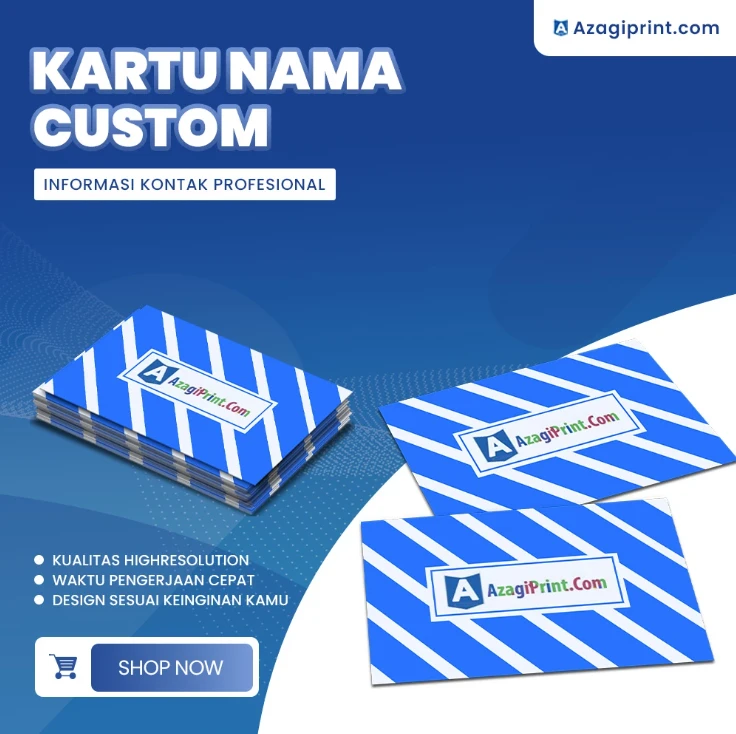 Cetak Kartu Nama UMKM - 1 Dan 2 Sisi - Isi 50 Pcs - Desa Percetakan