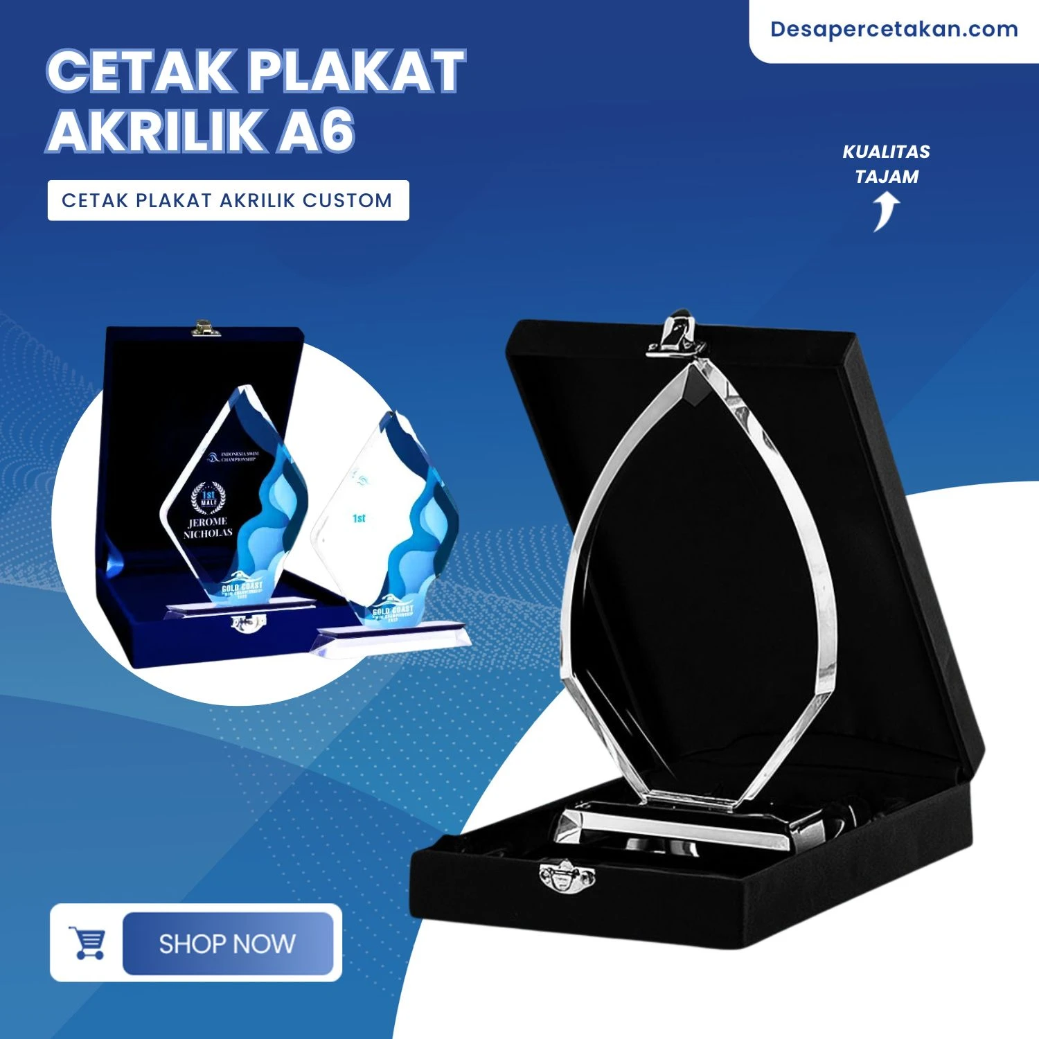 Cetak Plakat Akrilik A6 Murah - Promo - Desa Percetakan