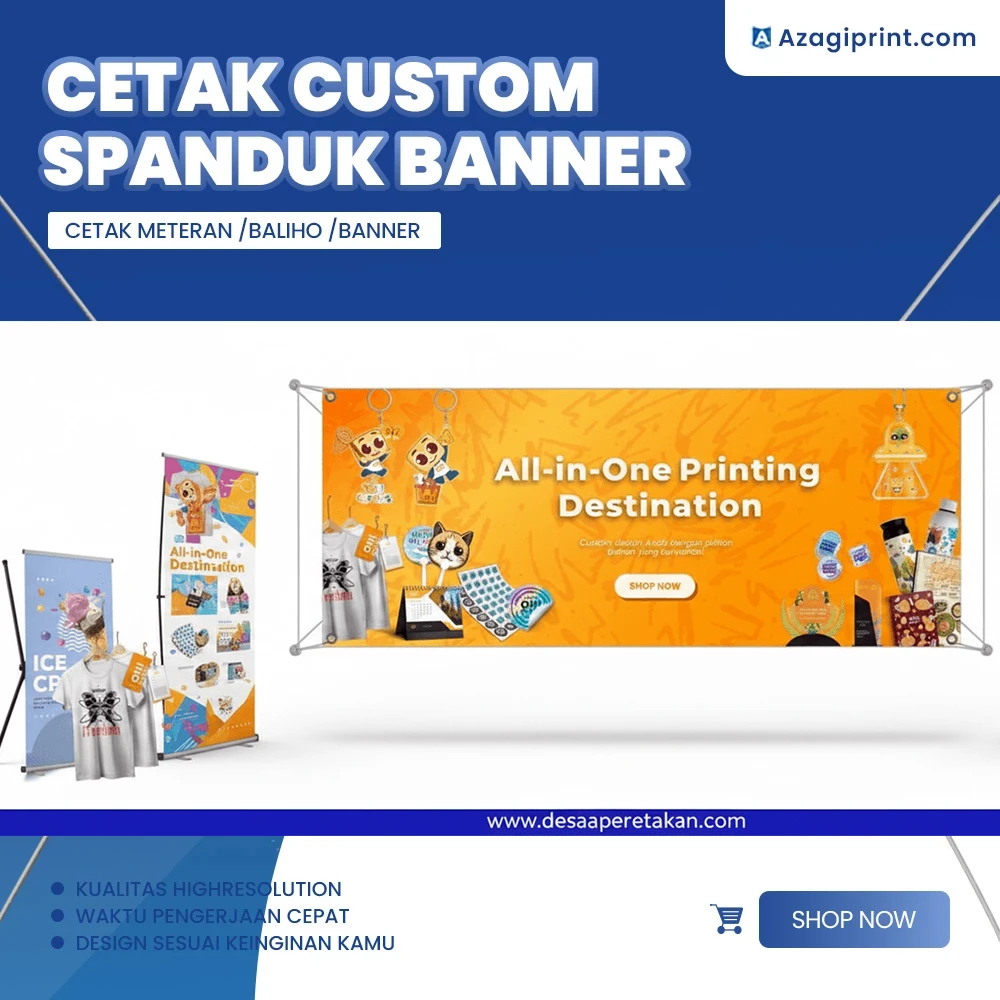 Custom Spanduk / Mmt / Baliho / Banner Bahan China 280 Gsm