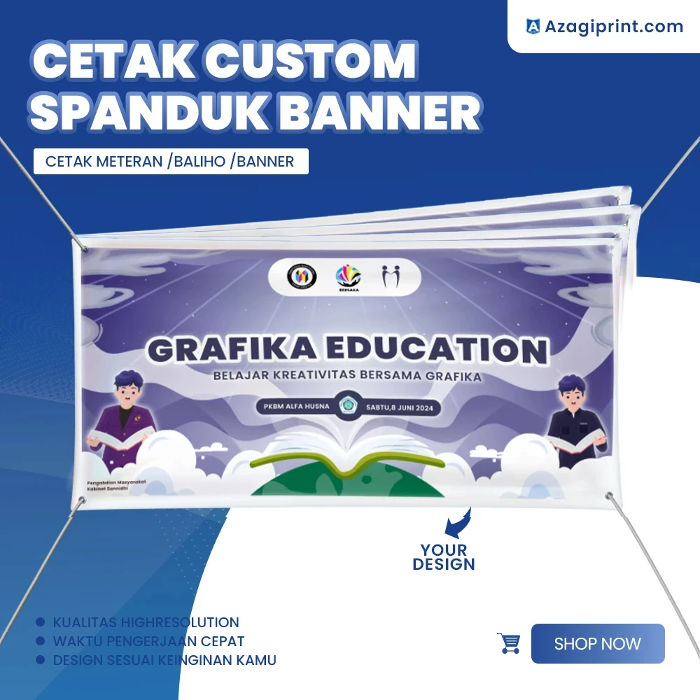 Custom Spanduk / Mmt / Baliho / Banner ALL BAHAN