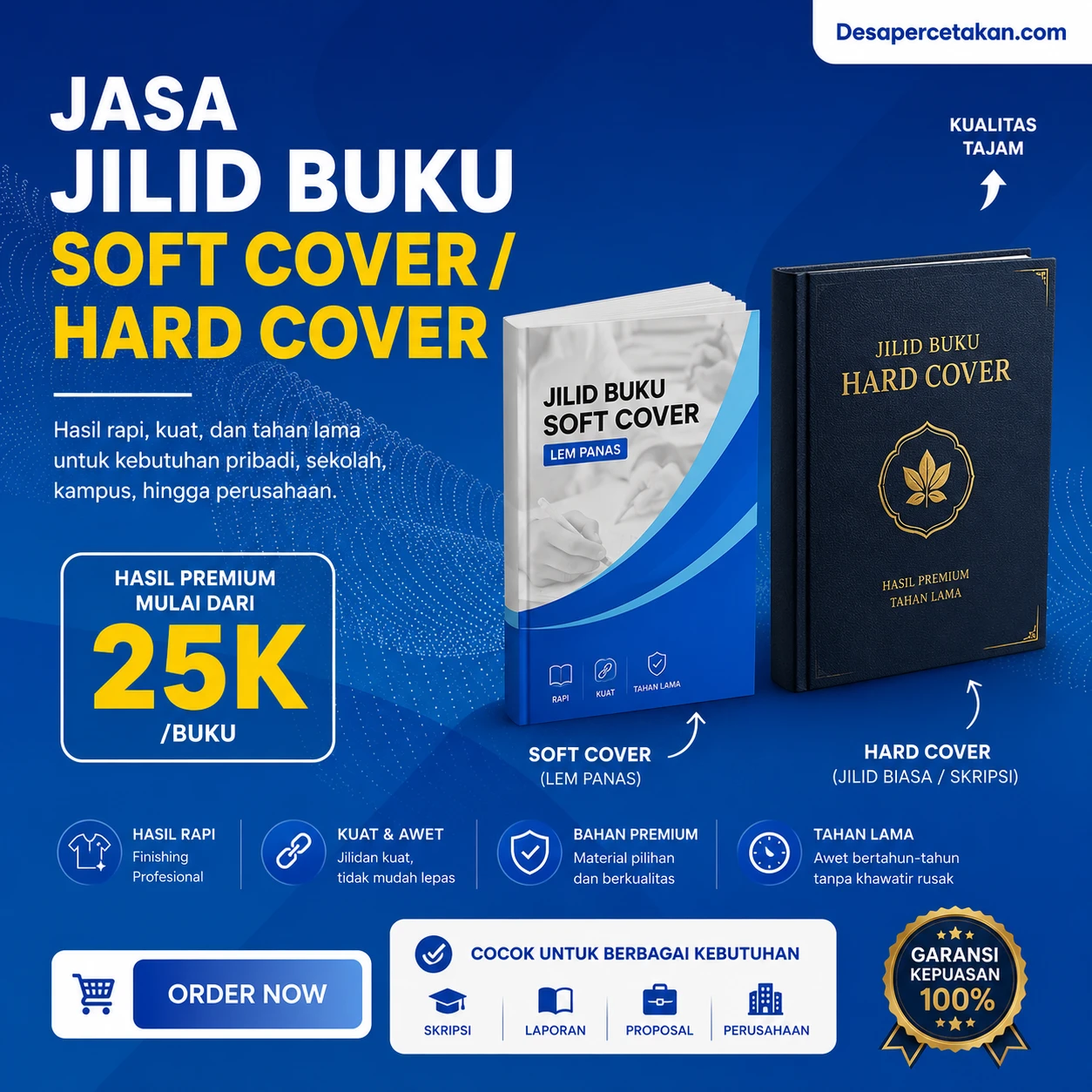 Jasa Jilid Buku Ukuran A2